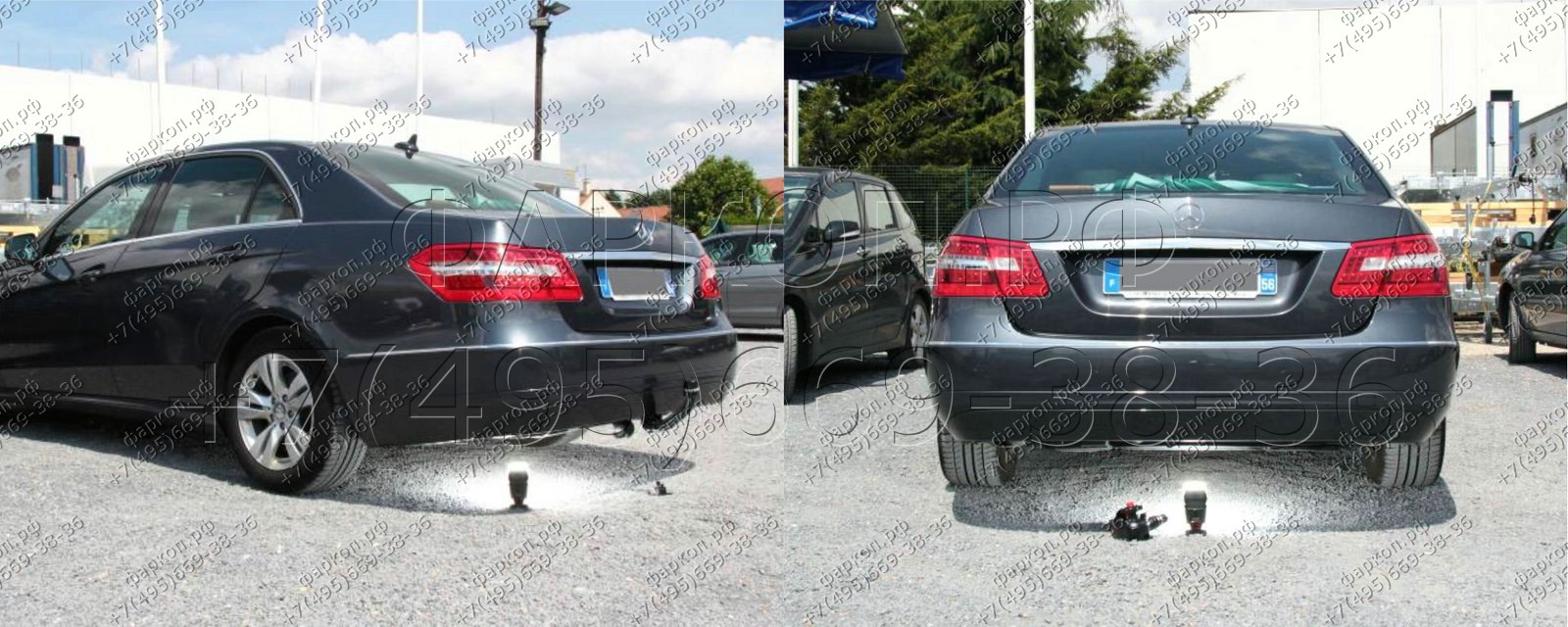 Фаркоп на Mercedes E-Class w212 седан 2009-2016 быстросъемное вертикальное крепление шара (на ключе). Без выреза в бампере. Нагрузки 2100/84 кг, масса фаркопа 26 кг