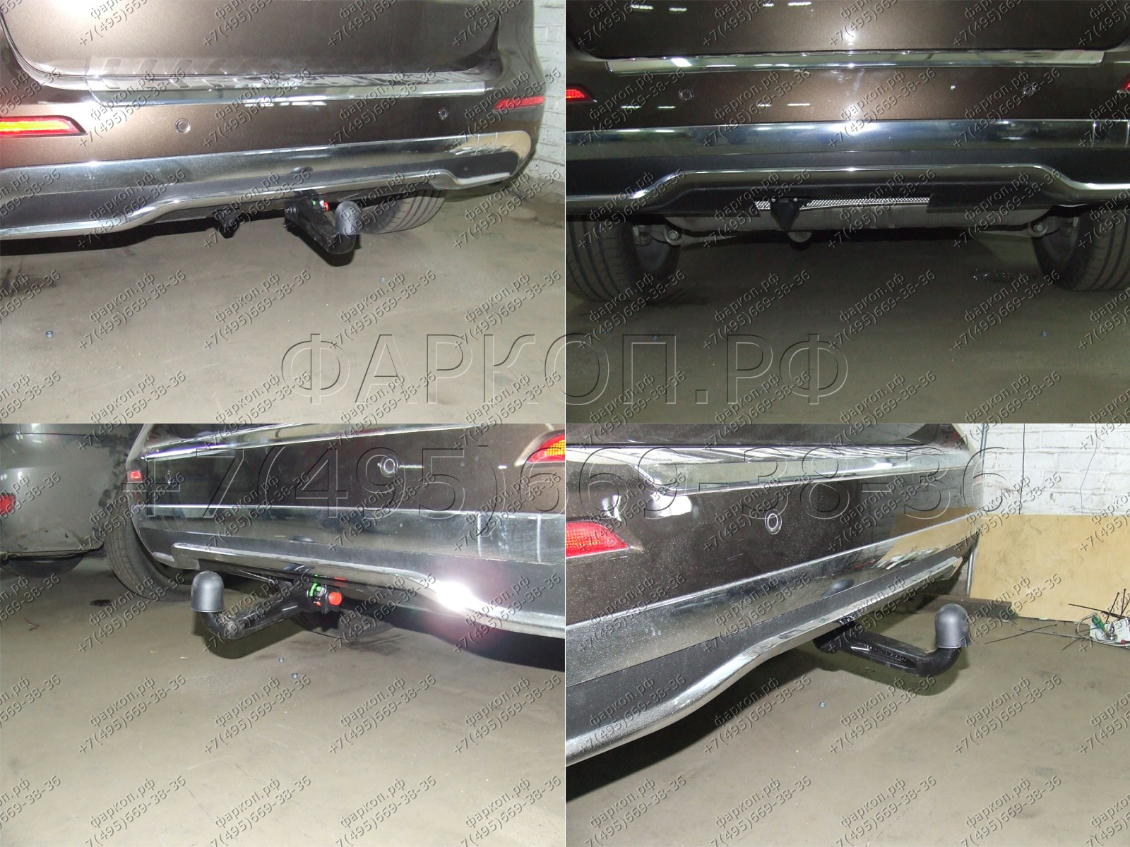 Фаркоп с электрикой 13-контактов на Mercedes M-Class w166 2012-2015, Mercedes GLE-Class w166 2015-2019 быстросъемное вертикальное крепление шара (на ключе). Невидимый вырез в бампере. Нагрузки 3500/140 кг, масса комплекта 40 кг