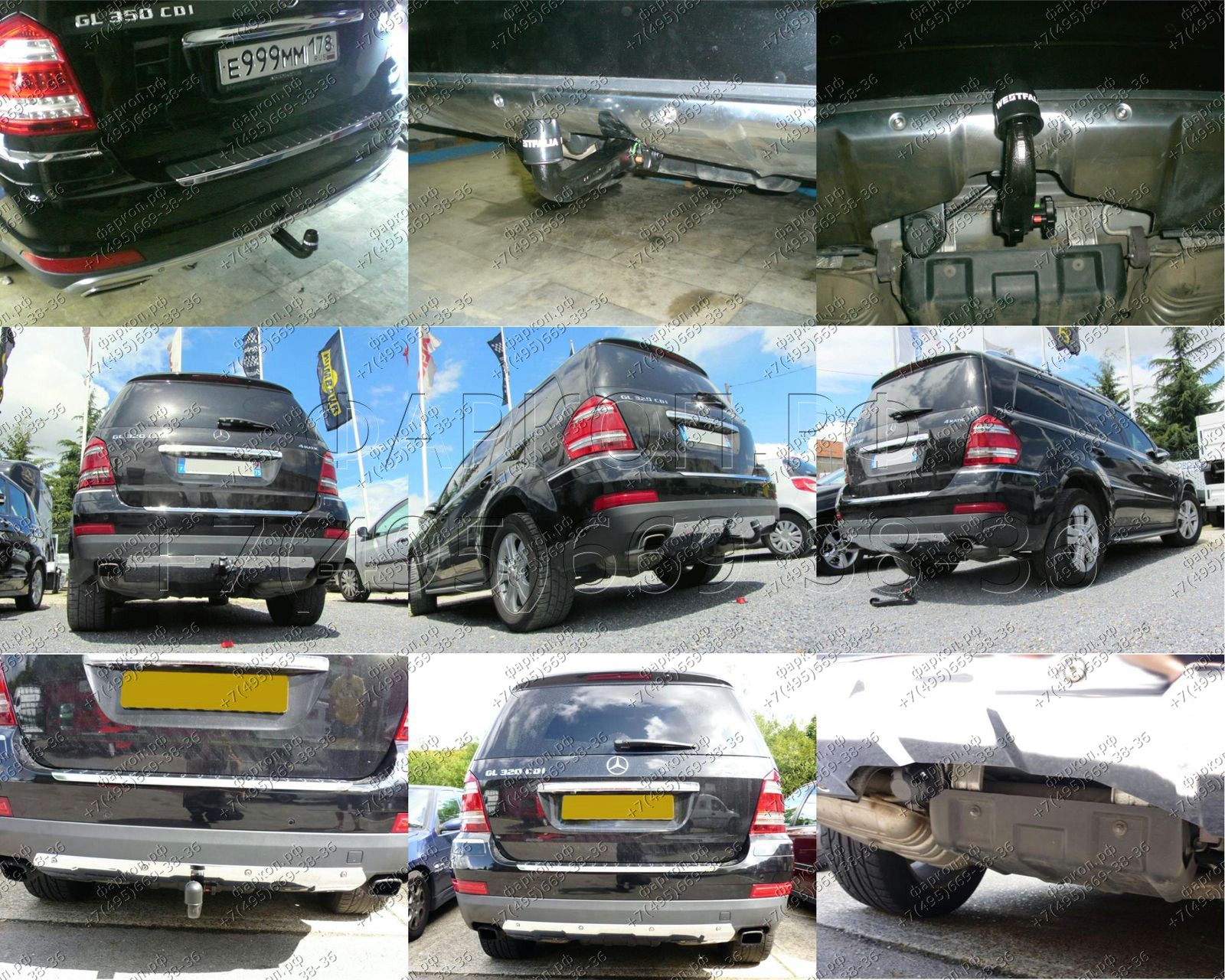 Фаркоп на Mercedes GL-Class x166 2012-2016, Mercedes GLS-Class x166 2016-2019, Mercedes GL-Class x164 2006-2012. Съемное вертикальное крепление шара на ключе (для x166 рекомендуется докупить 913406609103). Нагрузки: 3500/135 кг, масса фаркопа 38 кг