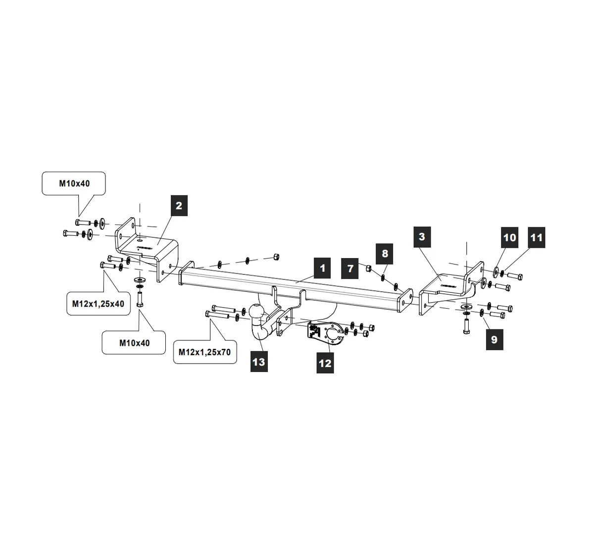 Фаркоп на Kia Sportage 2022-, Hyundai Tucson 2021- без снятия и выреза бампера. Тип шара: A. Нагрузки: 2000/100 кг, масса фаркопа 18,52 кг (без электрики в комплекте)