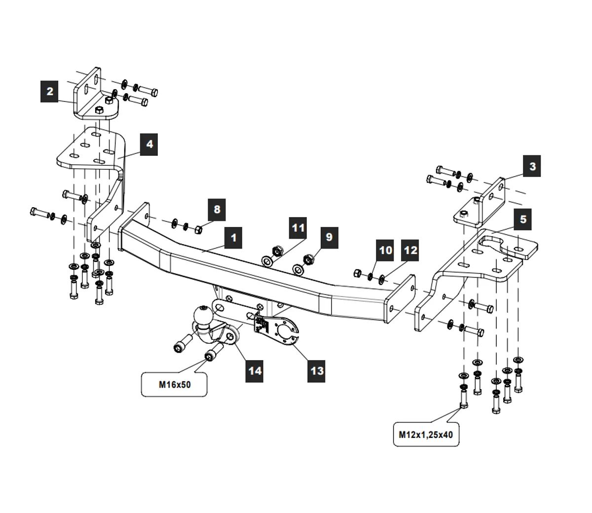 Фаркоп на Toyota Fortuner 2017- без снятия и выреза бампера. Тип шара: F. Нагрузки: 3000/120 кг, масса фаркопа 24,8 кг (без электрики в комплекте)