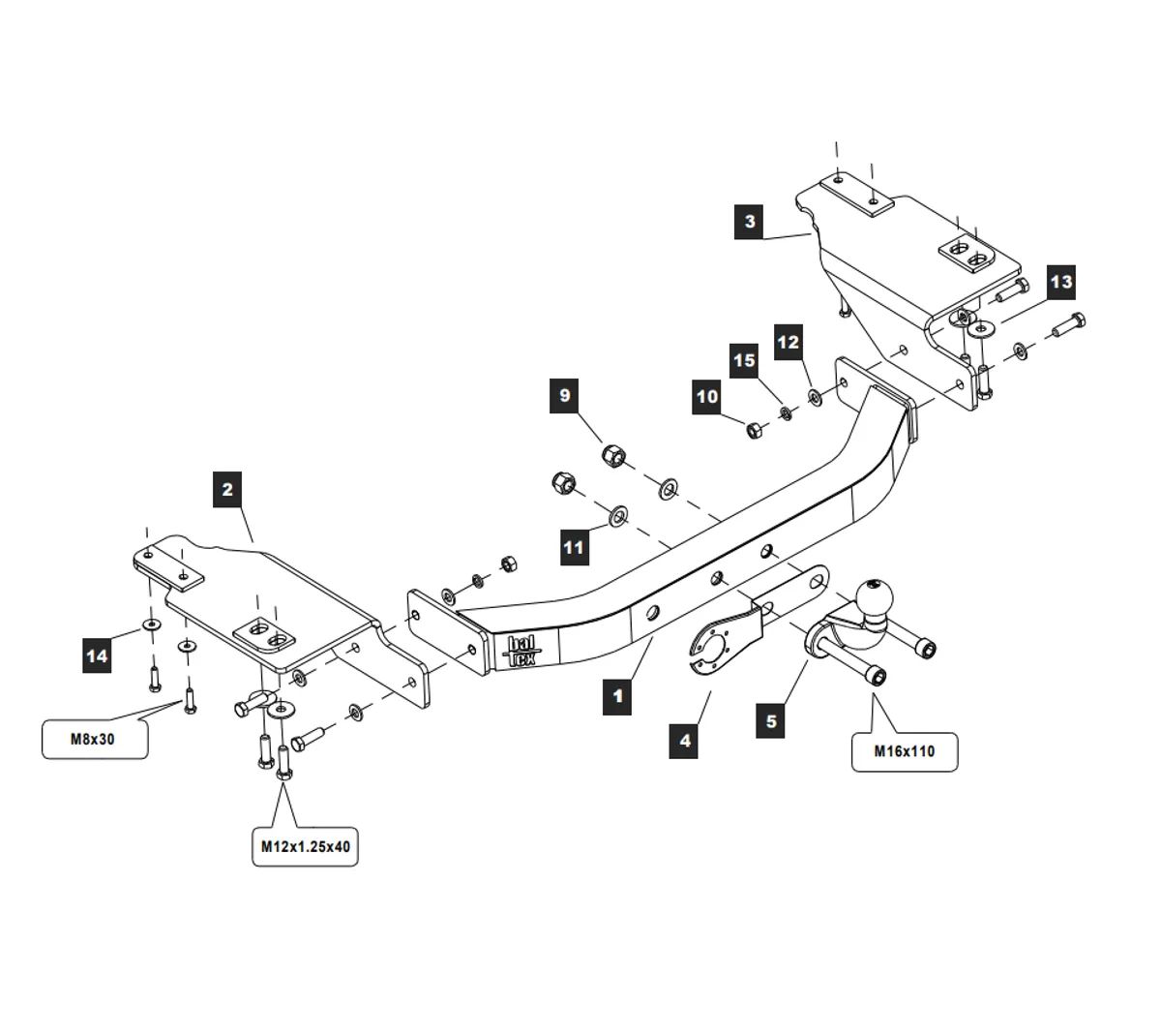 Фаркоп с открытой оцинкованной балкой и накладкой из нержавеющей стали на Lexus GX 2003-2009, 2009-2023 без снятия и выреза бампера. Тип шара: F (оцинкованное покрытие). Нагрузки: 3500/150 кг, масса фаркопа 26,8 кг (без электрики в комплекте)