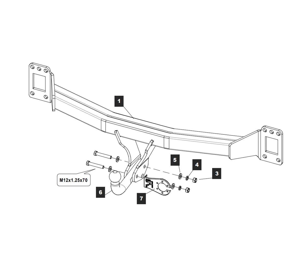 Фаркоп на Volkswagen Touareg 2002-2010, 2010-2018, Porsche Cayenne 2002-2010, 2010-2017, Audi Q7 2006-2015. Необходима подрезка бампера. Тип шара: A. Нагрузки: 3500/140 кг, масса фаркопа 20,78 кг (без электрики в комплекте)