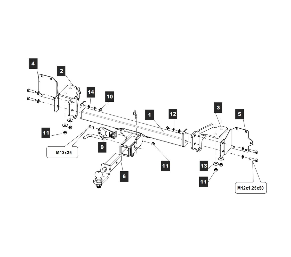 Фаркоп на Haval Dargo 2022-, Haval Dargo X 2023- без выреза в бампере. Тип шара: EA (E с антистуком). Нагрузки: 2000/100 кг, масса фаркопа 24 кг (без электрики в комплекте)