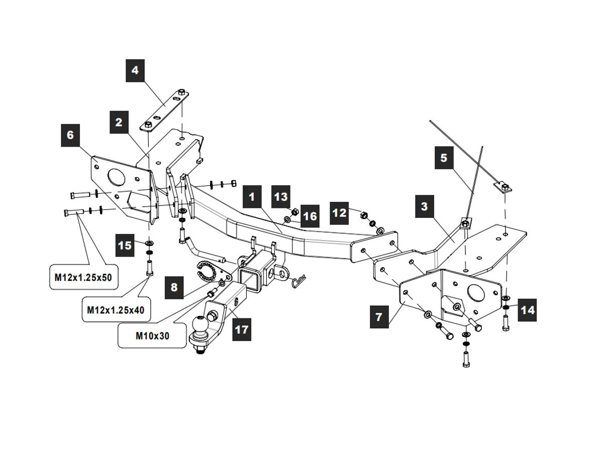 Фаркоп на GAC GS8 2023-. Необходима подрезка бампера. Тип шара: EA (E с антистуком). Нагрузки: 1600/75 кг, масса фаркопа 27,8 кг (без электрики в комплекте)